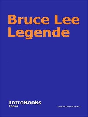 cover image of Bruce Lee Legende